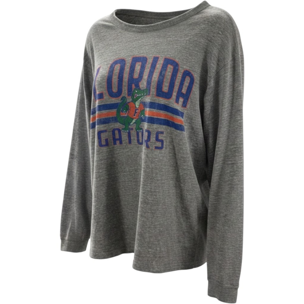 League 91 Florida Gators Mens Small Grey Long Sleeve Graphic Tee Shirt NCAA Tee